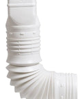 Flexible Downspout Extension Adapter 3 By 4 By 4 Inch White For Gutter Drainage System Easy Connect No Fuss Setup Heavy Duty Durable