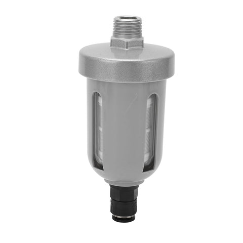 Image of Automatic Drain Valve For Air Systems with translucent filter and durable aluminum cap.