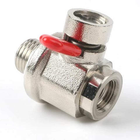 Oil Drain Valve With Removable L-Shape Hose End Combo For Trucks Trailers And Buses 14mm-1.5 Thread Stainless Steel Construction