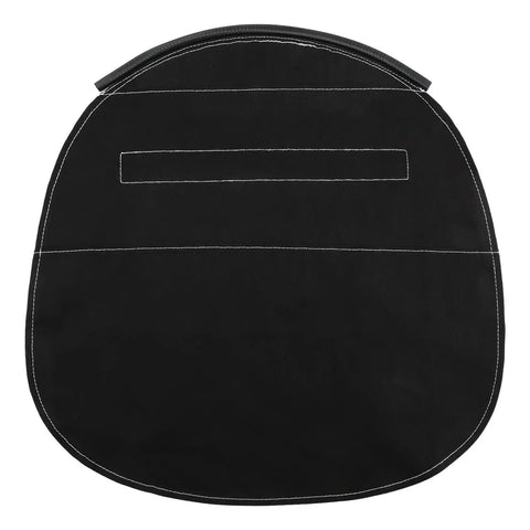 Black extended welding helmet cover with durable silicone seal and easy install, quick clip attachment, fits most helmets.