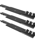 Three Pack Mower Blades For 48 Inch Decks Fit Hustler Bad Boy Scag Bunton Great Dane Replaces 482877 481706 795757 Mulching Blade