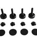 Heavy Duty Adjustable Furniture Leveling Feet 3/8-16, 4 Pack, Carbon Steel And Nylon, Supports Up To 1320 Lbs, Height Adjusts From 34mm To 44mm, Includes Felt Pads, Perfect For Tables And Cabinets On Uneven Floors. set with felt pads