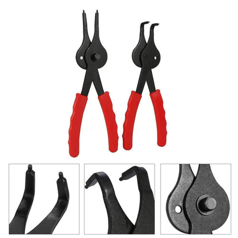 Heavy Duty Snap Ring Pliers Set 11 Piece For Internal And External Circlip Rings Retaining Ring Removal Tools For Autos Pro