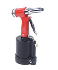 Pro Pneumatic Rivet Gun Kit With Heavy Duty Air Riveter Tool For Automotive Repair Jobs Built From Tough Stainless Steel And Durable Aluminum Alloy For Long Lasting Gutsy Performance On Every Single Job, red pneumatic rivet gun