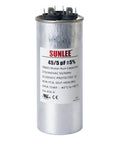 Dual Run Capacitor 45 And 5 Microfarads For HVAC Plug And Play 370V 440V CBB65 Round Replacement, Replaces 12288 TRCFD455 PRCFD455A 4JR05