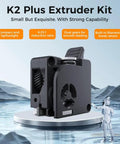 K2 Plus Extruder Kit With Dual Gears For Smooth Feeding Built In Filament Break Sensor, black compact 3D printer feeder