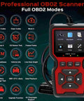 Go To All In One OBD2 Car Code Reader And Diagnostic Tool With Reset Mode 6 And Mode 8 close-up with buttons and screen