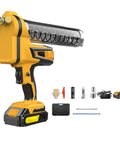 Electric Grease Gun with Lithium Battery Power for Industrial Machinery Lubrication, Rechargeable 15 Battery Cells