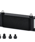 16 Row Transmission Oil Cooler Kit With 6AN And 8AN Adapters Stacked Plate Aluminum Alloy Engine Cooler Universal Fit Heavy Duty