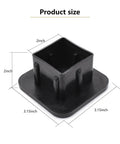Keep The Crud Out Of Your Rig With This Rugged Square Trailer Hitch Dust Plug Cover, 2-inch square insert, black TPU.