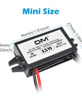 Two Pack 12V To 5V USB Buck Converter Module With Dual USB Ports For Car Power Golf Carts Scooters Motors And DIY Projects 3A 15W