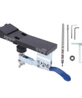 Pocket Hole Jig Kit With Aluminum Alloy Build Easy Quick Clamp Adjustable Depth And 15 Degree Drill Angle For Precise Pocket Joints