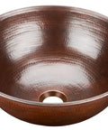Hubble Handmade Pure Solid Copper Vessel Sink, 14 Inch, Aged Copper Finish, rustic yet modern look, superior craftsmanship