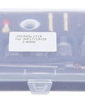 Pro Grade Welding Torch Accessories Kit With Glass Cup Brass Consumables Two Millimeter Glass Mouth Tungsten Clamp in a case