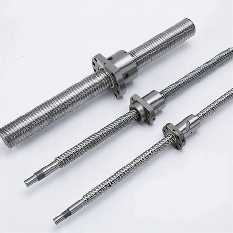Precision C5 Ballscrew End Machined Housing For 3D Printer And Cnc Builds 16mm 20mm ball screws with mounts arranged in a row.