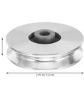 Two Pack Aluminum Pulley Wheels 75mm Heavy Duty For Gym Cable Machines And Home Gym Weight Training Rope Pulley And Wire Pulling Attachments For Durable Cable Workouts And Garage Exercise, 75mm aluminum pulley wheel