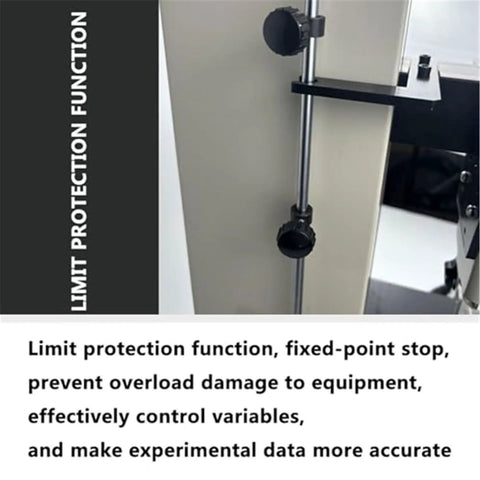 All In One Digital Tensile Testing Machine With Force Gauge For Pull And Tension Tests, 450 Mm Stroke, 999 Data Storage, Includes 2 Clamps And 5 Probes For Wire Harness And Terminal Tensile Testing, Pro Grade Shop Floor Workhorse limit protection stop
