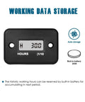 Digital Hour Meter for Gas Engines Waterproof Design Keeps Tabs On Engine Hours with Auto Data Storage and Spark Plug Signal Readout