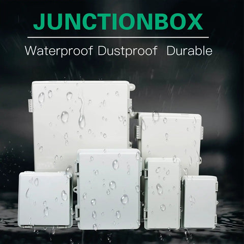 IP65 Weatherproof ABS Junction Box With Lock Dustproof Waterproof Electrical Enclosure group, heavy-duty plastic project boxes