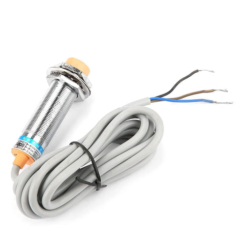 Inductive And Capacitive Proximity Sensor Switch With 3 Wires NPN NC, precise detection for metal and non-metal targets.