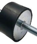 Heavy Duty Rubber Vibration Isolator Mounts Set Of Ten Shock Resistant Dual Ended M8 Screw Stud, 30mm pad for generator support.