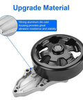 No Sweat Heavy Duty Engine Water Pump With Fresh Cooling Gasket Kit For Acura Tsx Honda Accord Crv Element top view of aluminum die-cast water pump.