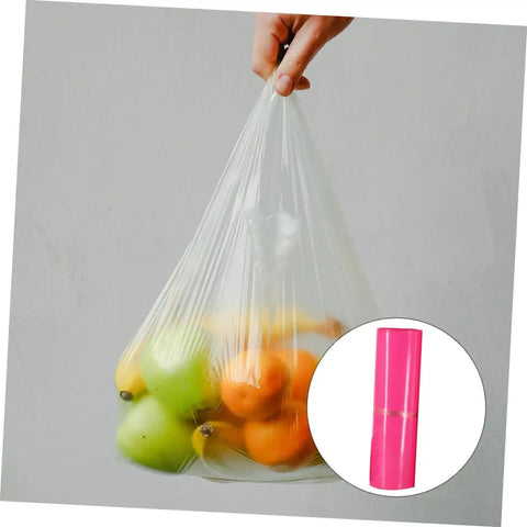 Thickened Waterproof Pink Poly Mailer Bags 17x30cm Bulk Pack Of 100 for fast shipping shown with fruit for durability