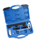 Open blue case showing Car Timing Tool Kit For Camshaft Tensioning And Locking Alignment Belt Set Engine Timing Accessories