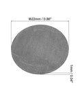 Round Graphite Block Disk Ingot High Purity Graphite Electrode Plate Sheet 22x1mm for Melting and Electrolysis Pack of 20