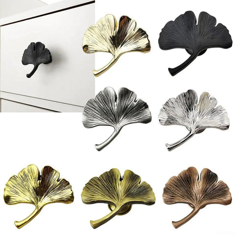 Leaf Design Cabinet Knobs For Kids Room Kid Friendly Zinc Alloy Handles With Multi Layer Plating In Antique Gold Finish Durable Decorative Door Pulls For Cabinets And Furniture
