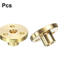 Four Pack Tr5x1 T5 Lead Screw Brass Nut Set With Acme Thread Pitch 1mm Lead 4mm Four Starts 5mm Diameter for 3D Printer