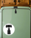 Kid Safe Refrigerator Locks 4 Pack No Tool Needed Quick Install Black ABS Material on a green fridge