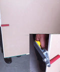 No Sweat Gypsum Board Lifter With Alloy And Rubber Grips For Quick Drywall Handoffs Easy Tile Transport Labor Saving job site essential gripping a panel.