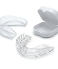 Two Pack Sports Mouth Guards For Game Ready Protection With Custom Fit To Any Mouth Size Moldable Comfort No BPA Clear Color Included Free Carrying Case