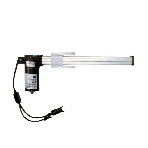 Heavy Duty Power Recliner Motor Replacement For Lift Chairs And Sofas With Kaidi Kdpt007-43 Actuator Kit top view showing motor and extended arm.
