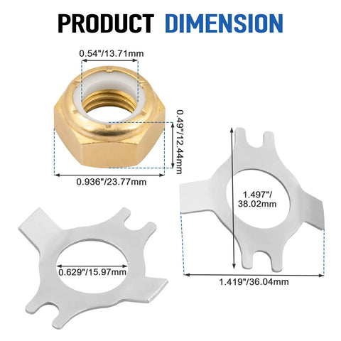 Beefed-Up Prop Nut Kit For 30-60 HP Outboard Motors Replaces 11-69578A1 11-69578Q1 11-69578T1 Keeps Propeller Secure And Attached, Easy Install Marine Outboard Prop Nut Replacement For Compatible Models