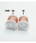 Two spools of Pro Grade Solder Wick Desoldering Copper Wire Braid 8M and 15M lengths, 2.5mm wide for PCB BGA cleanup