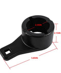 Pro Grade Crank Pulley Harmonic Damper Holding Tool with Crank Bolts, 2.35in x 2.15in x 5.85in, black metal construction