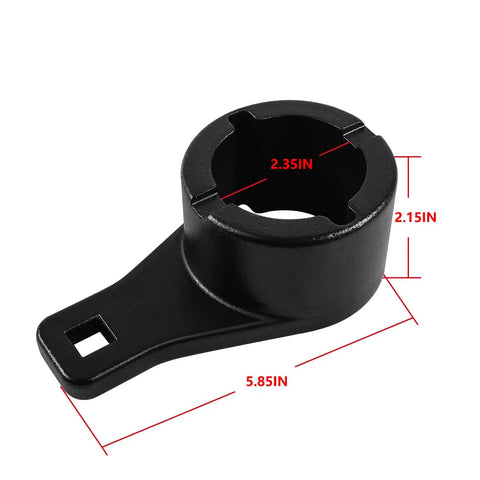 Pro Grade Crank Pulley Harmonic Damper Holding Tool with Crank Bolts, 2.35in x 2.15in x 5.85in, black metal construction