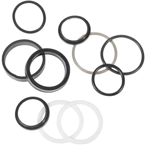 Round Baler Tension Gate Cylinder Seal Kit For John Deere Balers And Sprayers, showing various seals in black and white.