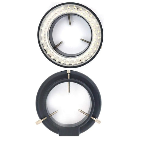 60 LED Adjustable Ring Light Illuminator Lamp For Stereo Zoom Microscope With Easy Mount For Cameras And Microscopes Flexible Brightness Control Slick Setup No Fuss Precision Macro And Micro Work, 60mm inner, 98mm outer