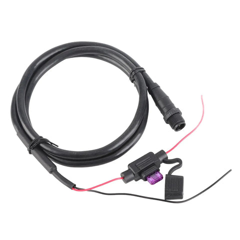 Top Shelf NMEA 2000 N2k Male Power Cable With Five Pin Ends And One Meter Run Built Tough For Rock Solid Marine Networks And Totally No Sweat Hookups Oem 5412013 Replacement, showing five pin connector and fuse.