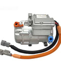 Universal 18Cc Dc Electric Ac Compressor With R134 Refrigerant For Electric Hybrid Trucks 12V 48V 72V 96V Voltage Support with power connectors