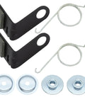 2 Pack Beefed Up Brake Pad Kit For 42 Inch Deck Tractors And Lawn Mowers With Retainer And Torsion Spring GY21943B GX20494 GX20515 GX23240 Fits L D X Series 100 105 115 110 120 125 130 Models showing components