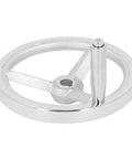 Chrome Plated Cast Iron Lathe Hand Wheel With Handle 18x200mm Round Replacement For Milling Machines Grinders And Workshop Equipment