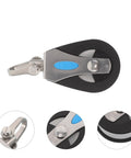 Beefy Stainless Steel Sailing Pulley With Nylon Bearing Wheel, Single Swivel Block For Sailboats And Marine Gear