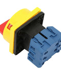 Up To 32A Rotary Switch With 3 Pole 2 Position Disconnect Rotary Cam Selector for Industrial Power Control, side view