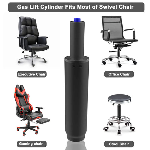 Heavy Duty 8 Inch Gas Lift Cylinder Replacement For Office Chairs 450lbs Long Stroke Pneumatic Shock Piston Universal