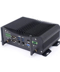 Workhorse Mini Desktop Pc Powered By Intel Core I7 8550U, Meaty 32Gb Ddr4 Ram, And Hefty 1Tb Ssd, black aluminum chassis with ports.
