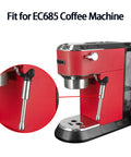 High Temp Steam Wand And Milk Frothing Hose Kit for EC685 Coffee Makers with red stainless steel espresso machine